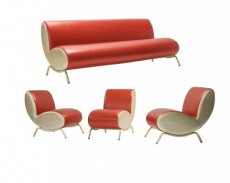 x Bidule Chairs & Sofa by Fred Rieffel for SIF